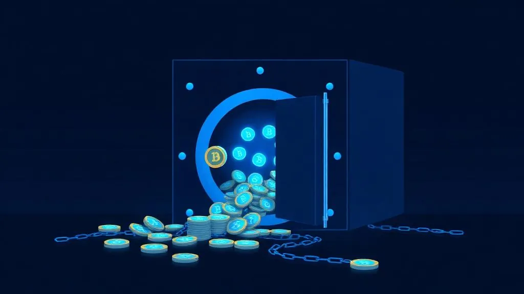 DAO treasury management without the spreadsheet DAO treasury vault releasing crypto tokens through a blockchain chain link