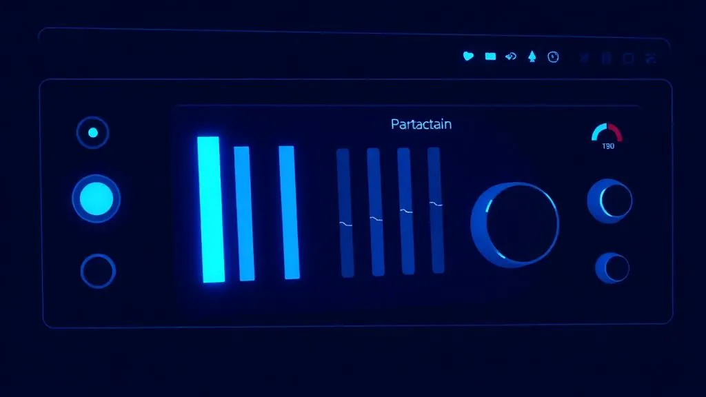 Governing protocol parameter changes Control panel of sliders and dials representing protocol parameter changes